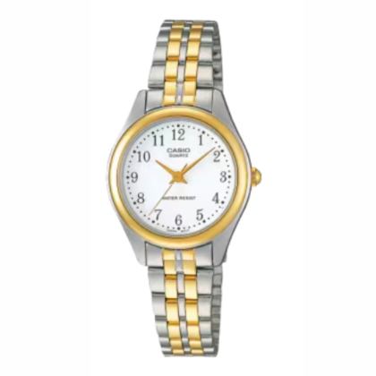 Casio General LTP-1129G-7BRDF White Dial Women Watch